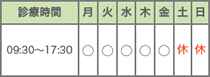 どひ歯科・衆議院議員会館のクリニックの診療時間